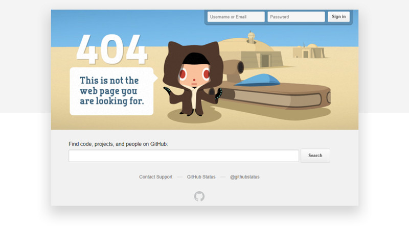 ７種吸引目光的「404錯誤頁面」，善用也能成為品牌推廣利器
