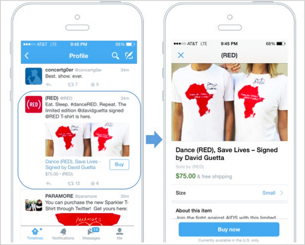 搶食行動電商市場，繼臉書後 Twitter 也開始測試購買按鈕