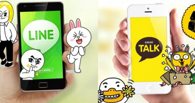 LINE、KakaoTalk 搶攻遊戲，韓國通訊程式大對抗！